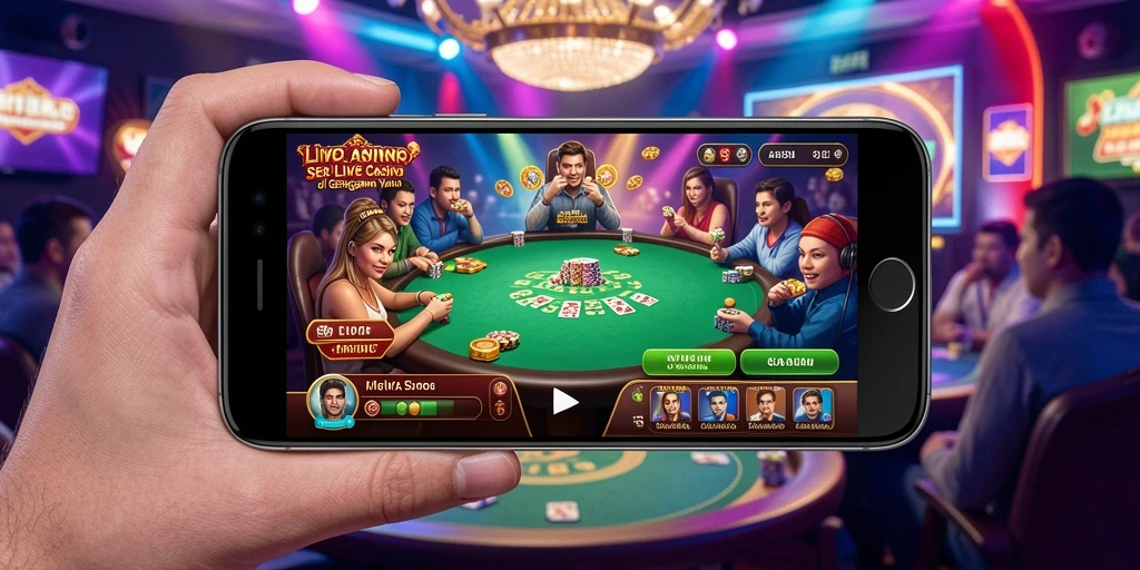 Screenshot API288 menunjukkan dealer profesional dalam sesi Live Casino.