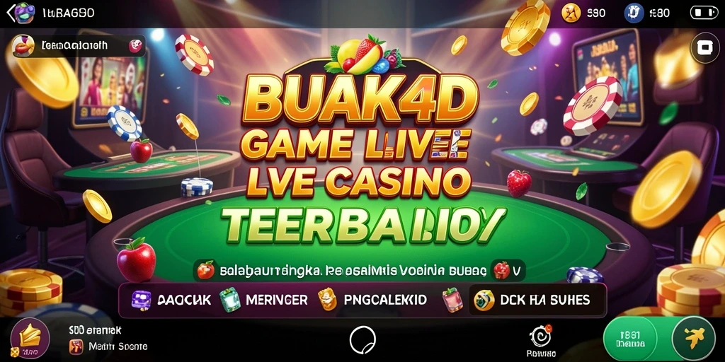 Tampilan menarik saat bermain Live Casino di BUAH4D.