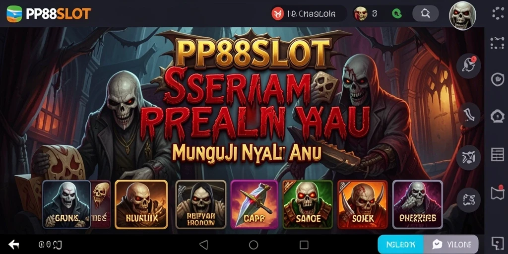 Tampilan gameplay seram dari PP88SLOT yang mendebarkan.