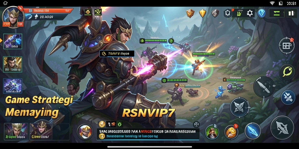 Screenshot gameplay RSNVIP7 menampilkan pertempuran strategis yang mendebarkan.
