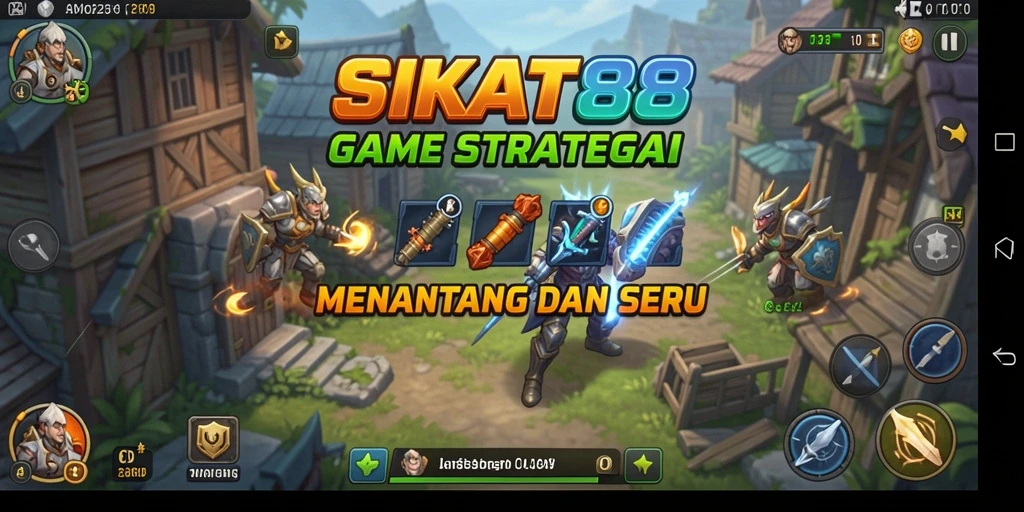 Tampilan gameplay SIKAT88 yang menarik dalam pertarungan strategi.