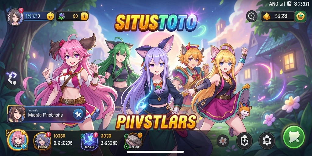 Tampilan gameplay Anime yang menawan dan interaktif.