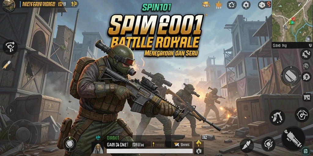 Game SPIN101 menunjukkan aksi Battle Royale yang mendebarkan.