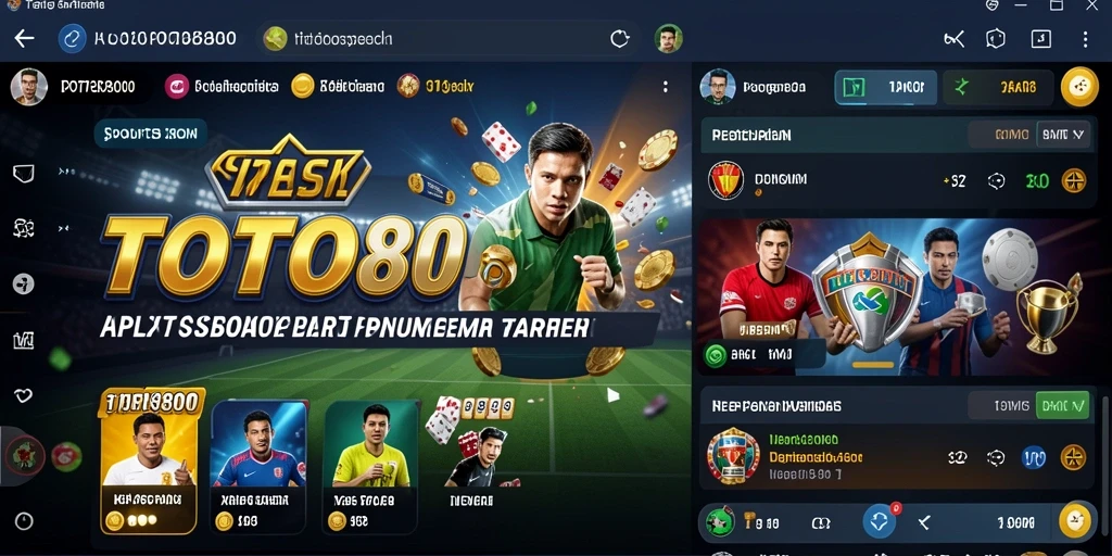 Tampilan gameplay menarik dalam aplikasi Sportsbook TOTO80.